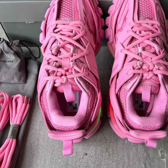 Balenciaga Red LED Track Sneakers Size 7 - Picture 7 of 8